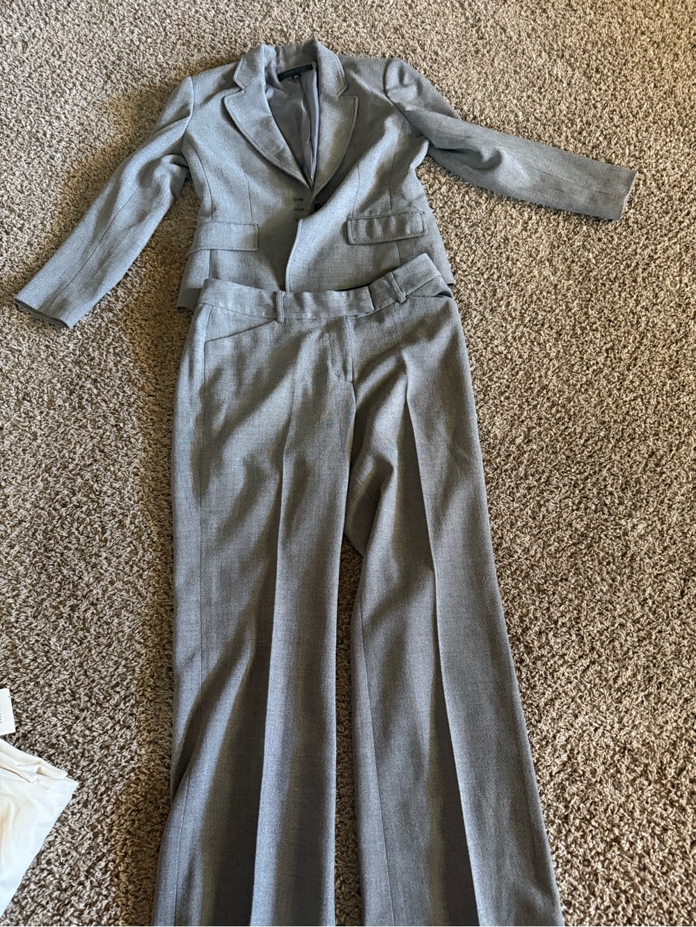 Anne Klein Classic Women's Gray Dress Pants & Blazer Set